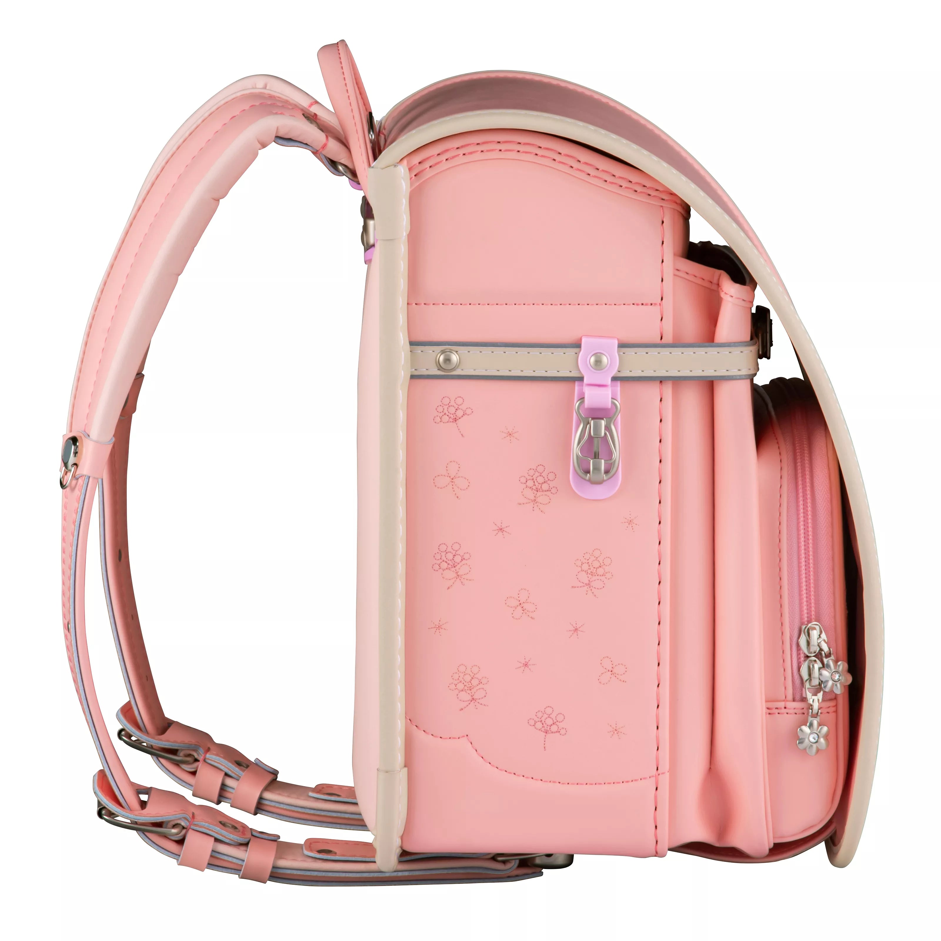 フィットちゃん　シュシュ・フローラ　安ピカッ×楽ッション ペールピンク×ベージュ