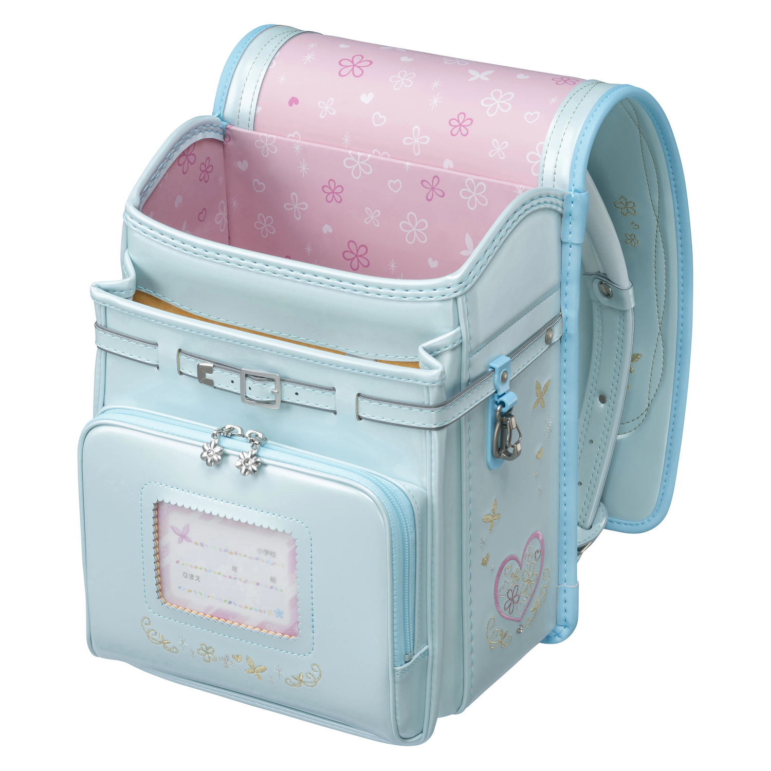 フィットちゃん　プラチナフラワー　安ピカッ×楽ッション　ミントグリーン×アクア