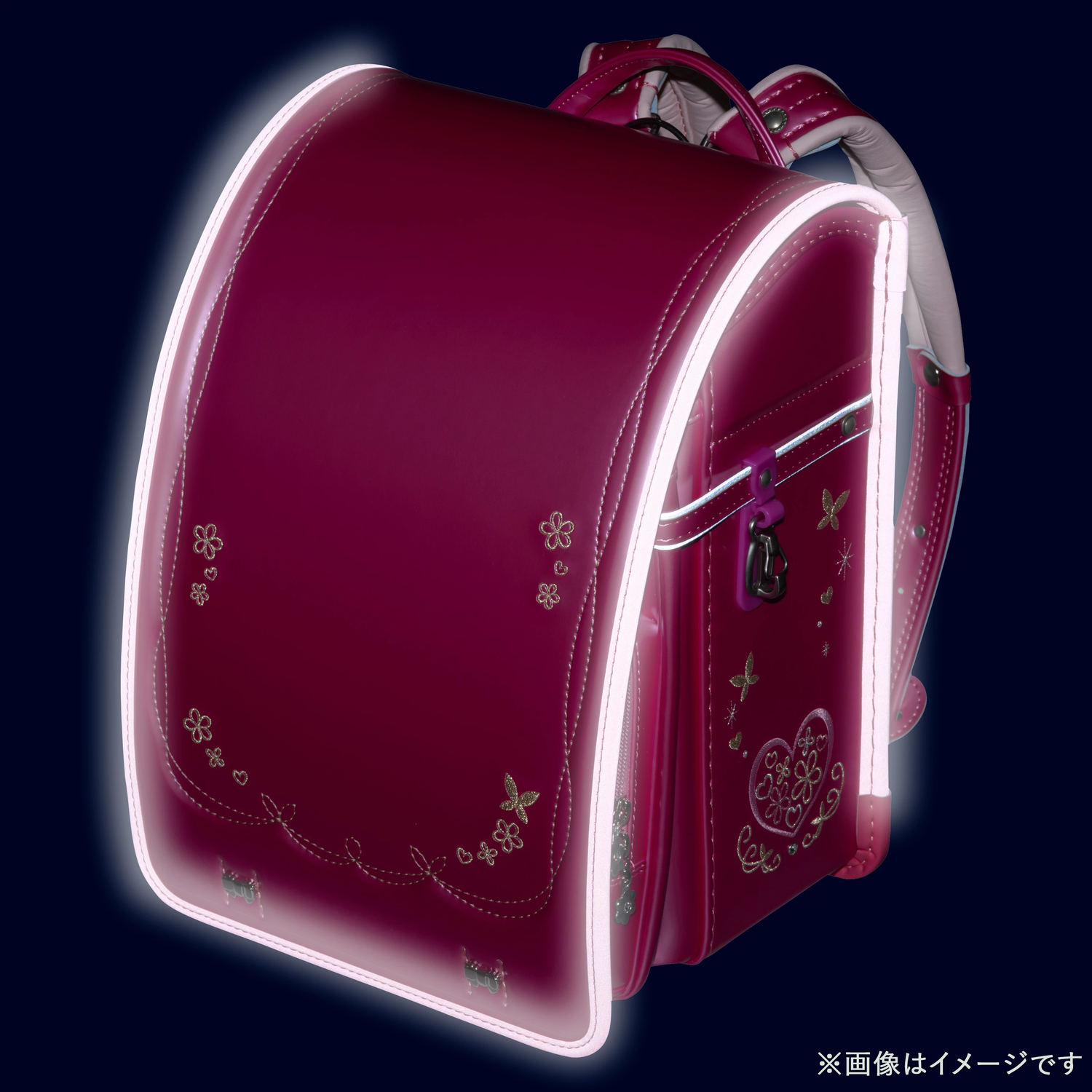 フィットちゃん　プラチナフラワー　安ピカッ×楽ッション　パールピンク×ホットピンク