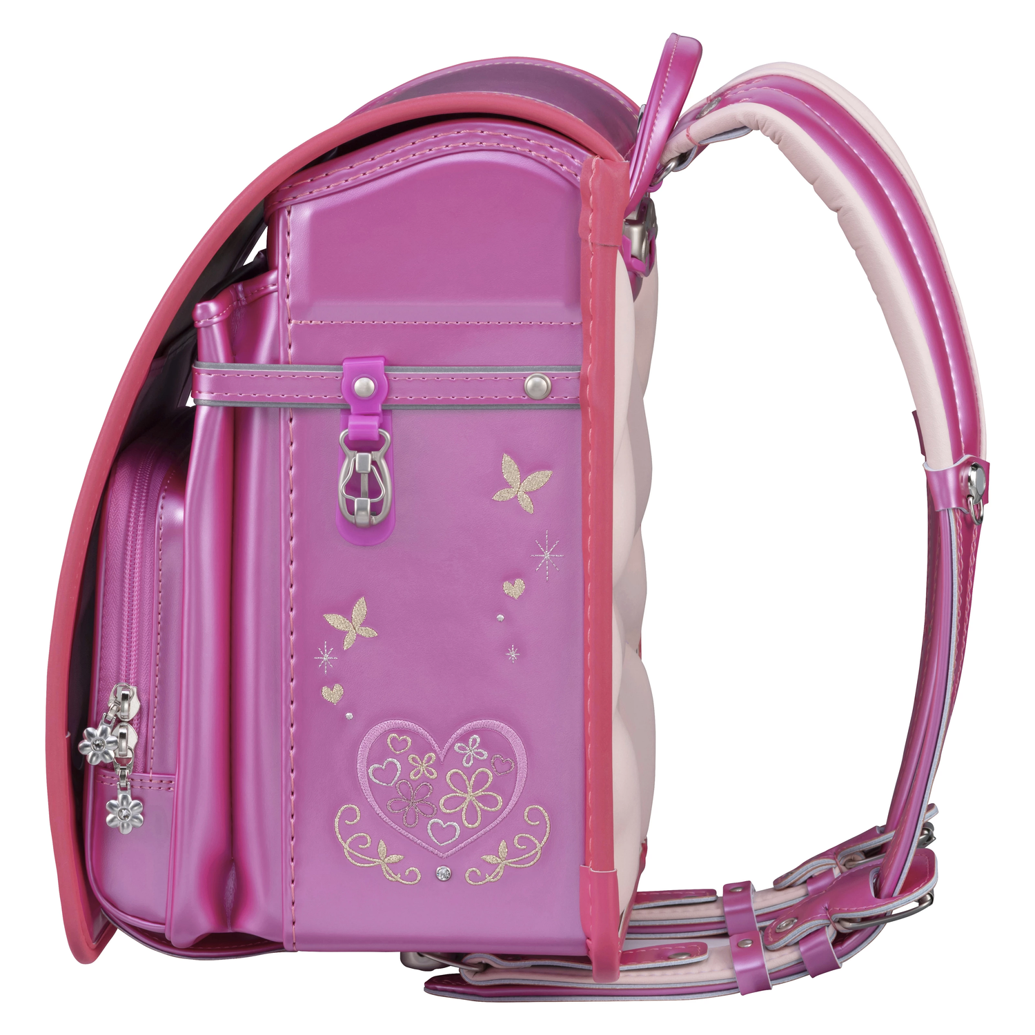 フィットちゃん　プラチナフラワー　安ピカッ×楽ッション　パールピンク×ホットピンク