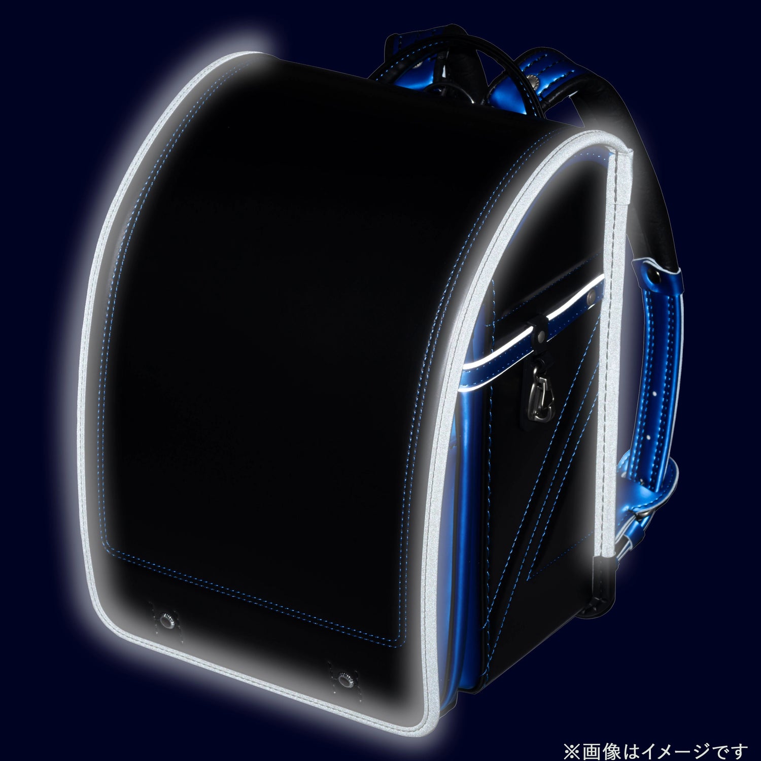 フィットちゃん　ストリートファインワイド　安ピカッ×楽ッション　黒×プリズムブルー