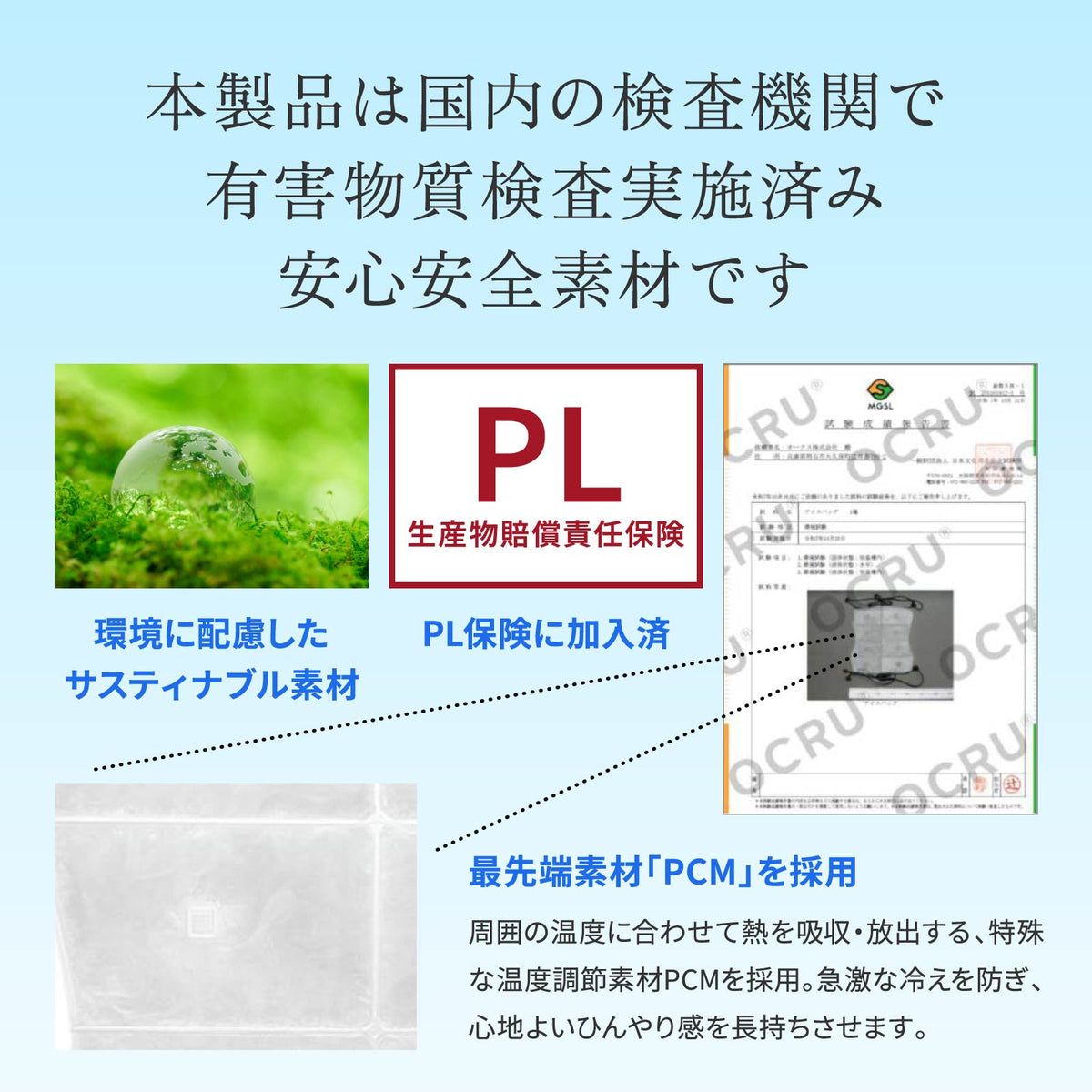【ふくふくらんどオリジナル】ランドセル冷却パッド　クールベリー