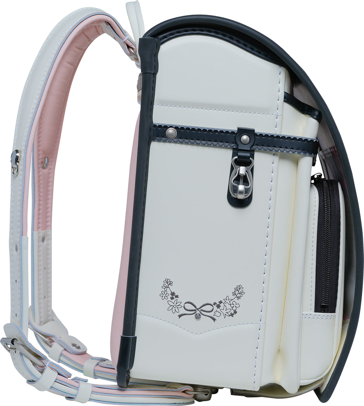 マツモト　くるピタ　花かざり　アイボリー・ブラック