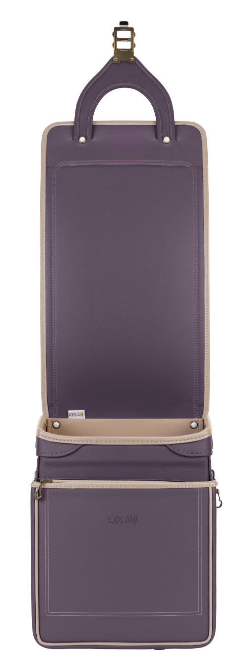 キッズアミ／ナース鞄工　カメレオンリープレミアムモデル　マットパープル×ベージュ