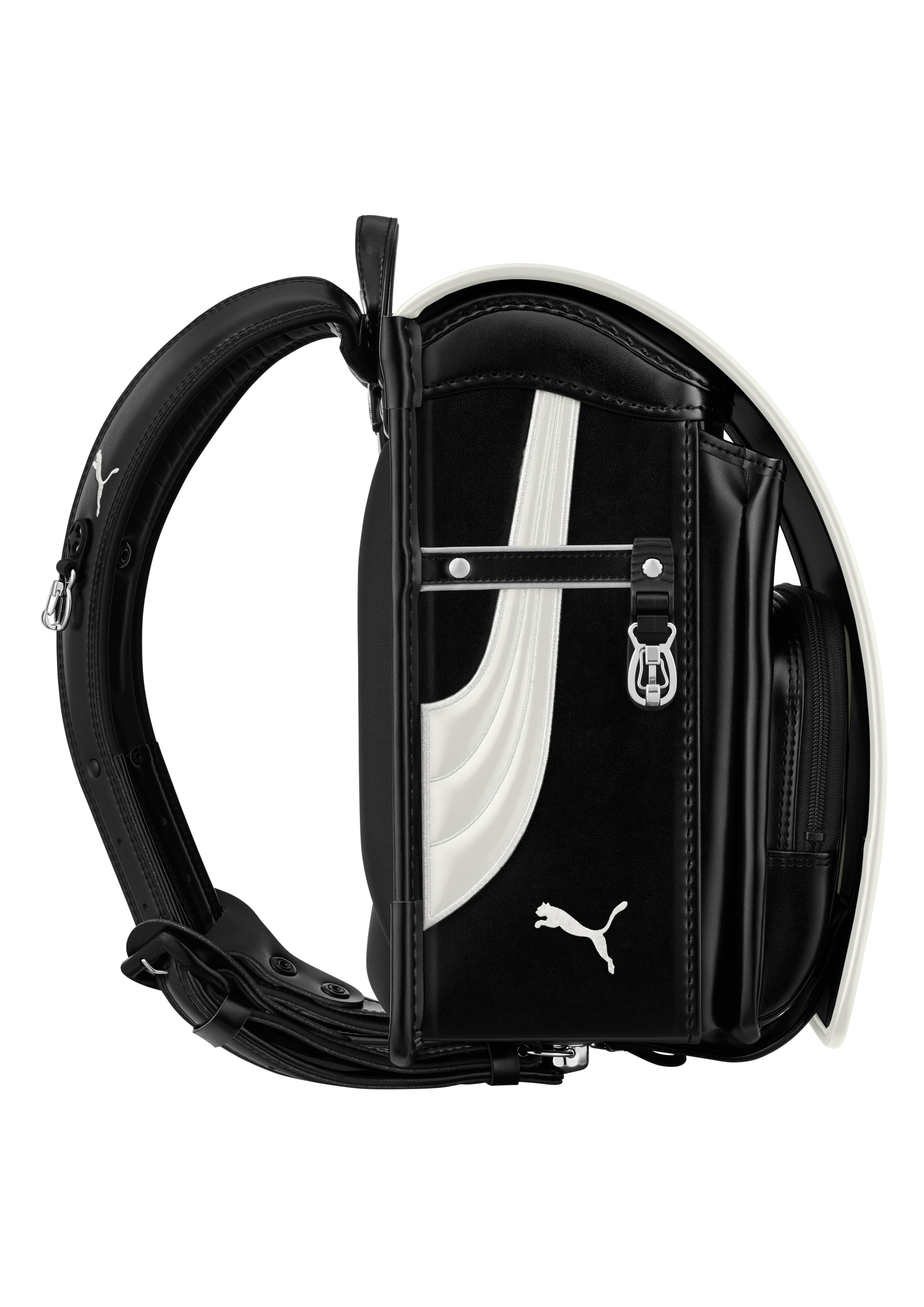 天使のはね　プーマ　スピード　ブラック×ジュエルホワイト