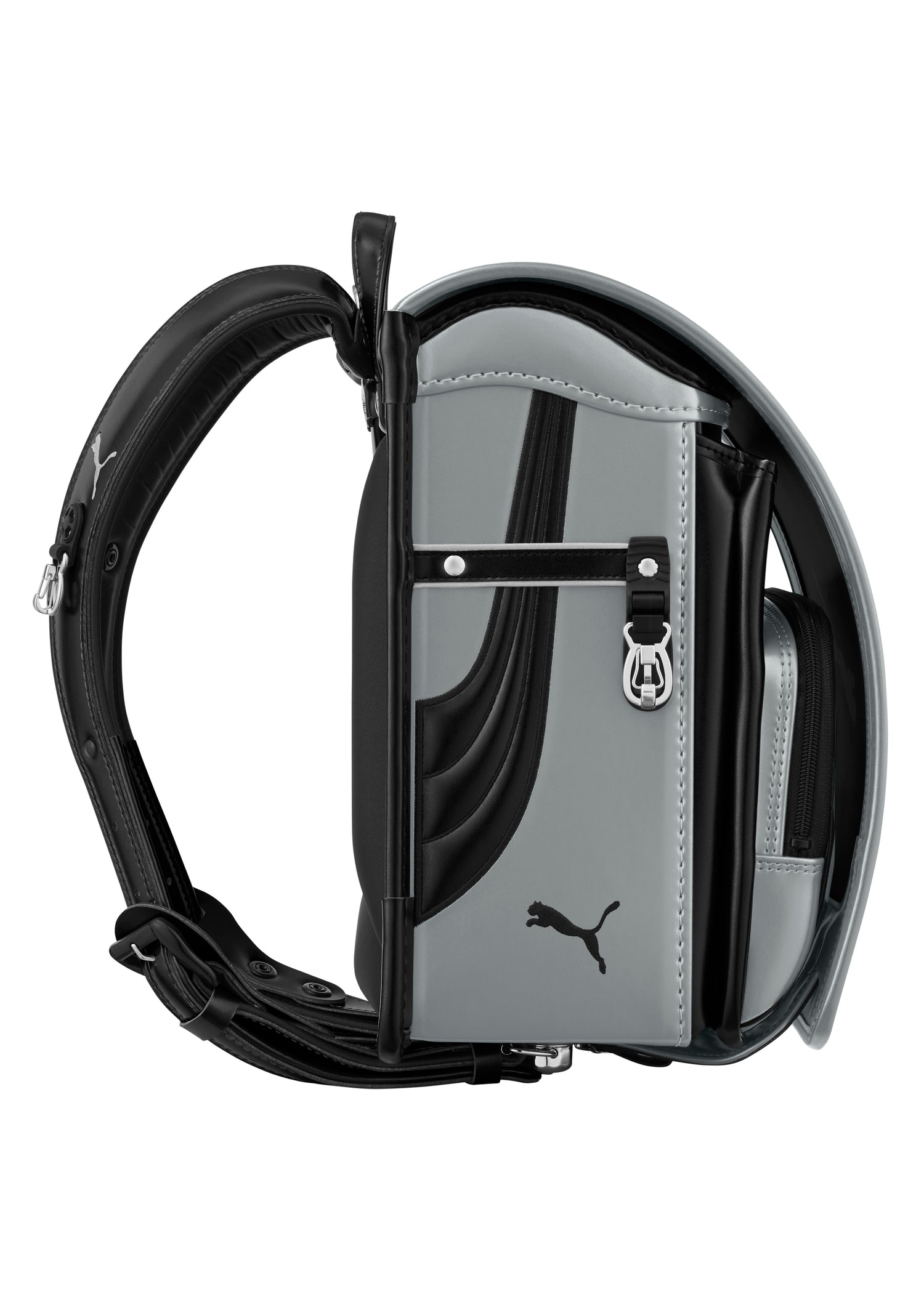 天使のはね　プーマ　スピード　ブラック×シルバー